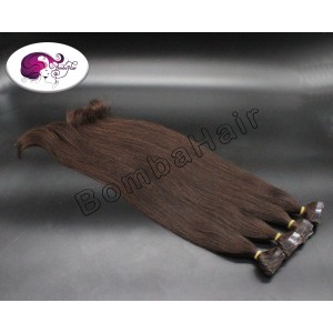 10 Tape-In Extensions - dunkelbraun - color 1A